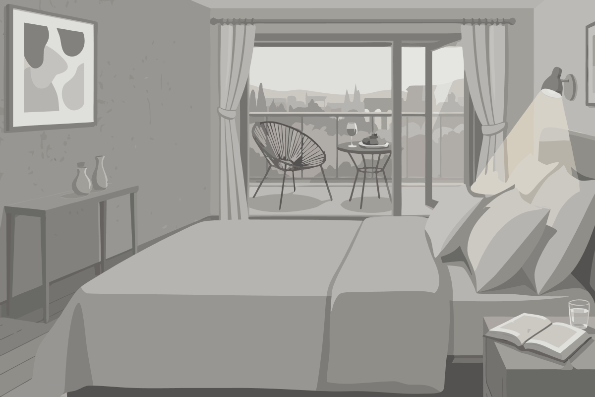 Chambre Lit Queen-Size Supérieure - Vue sur Ville - Non-Fumeurs